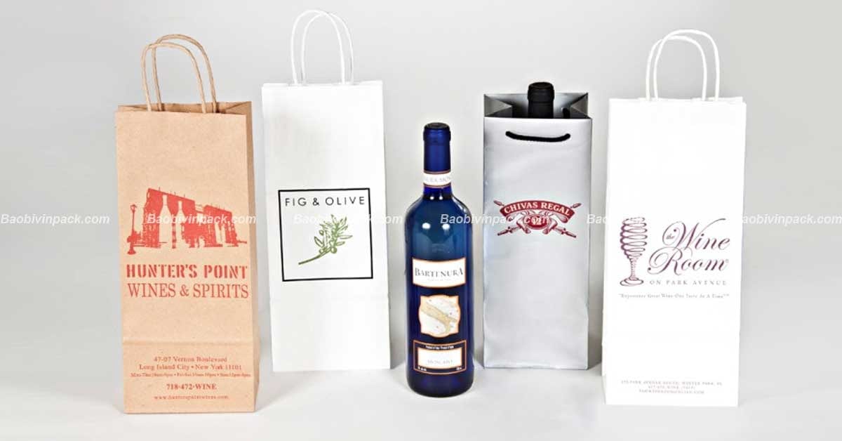 Túi giấy đựng rượu vang - 2