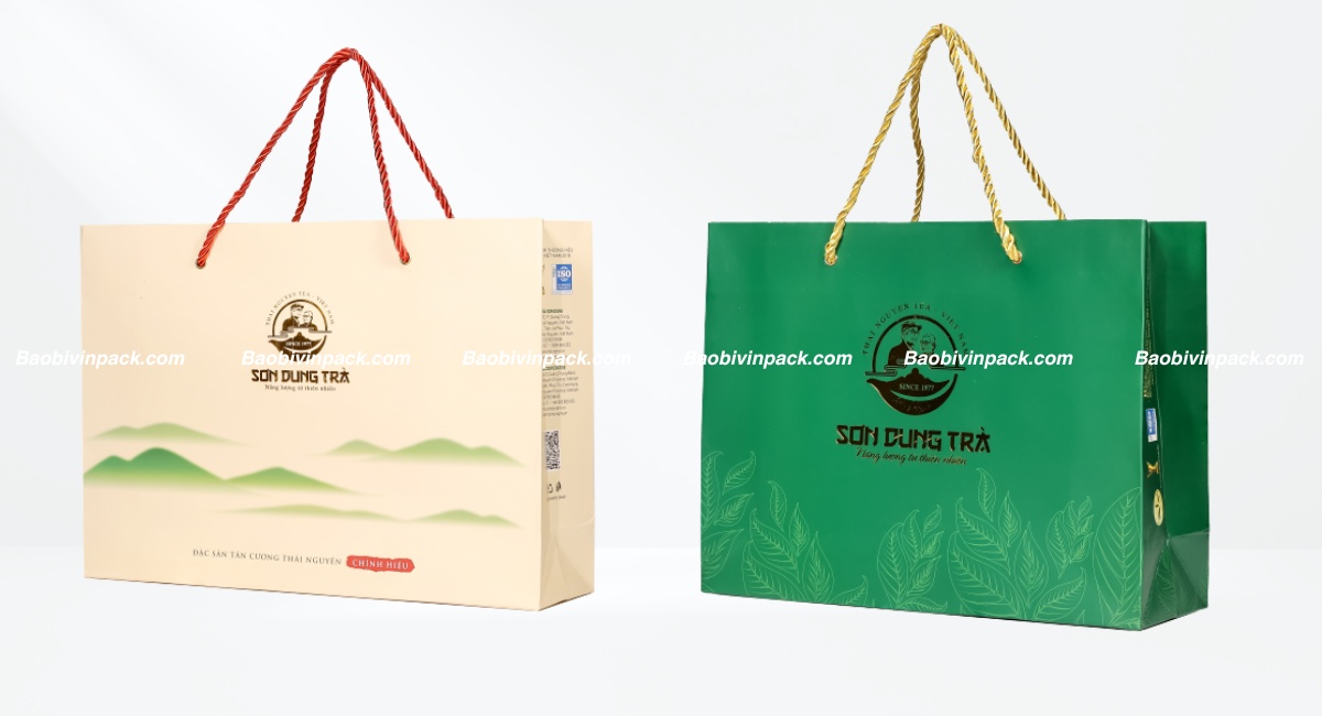 Mẫu túi giấy đựng trà