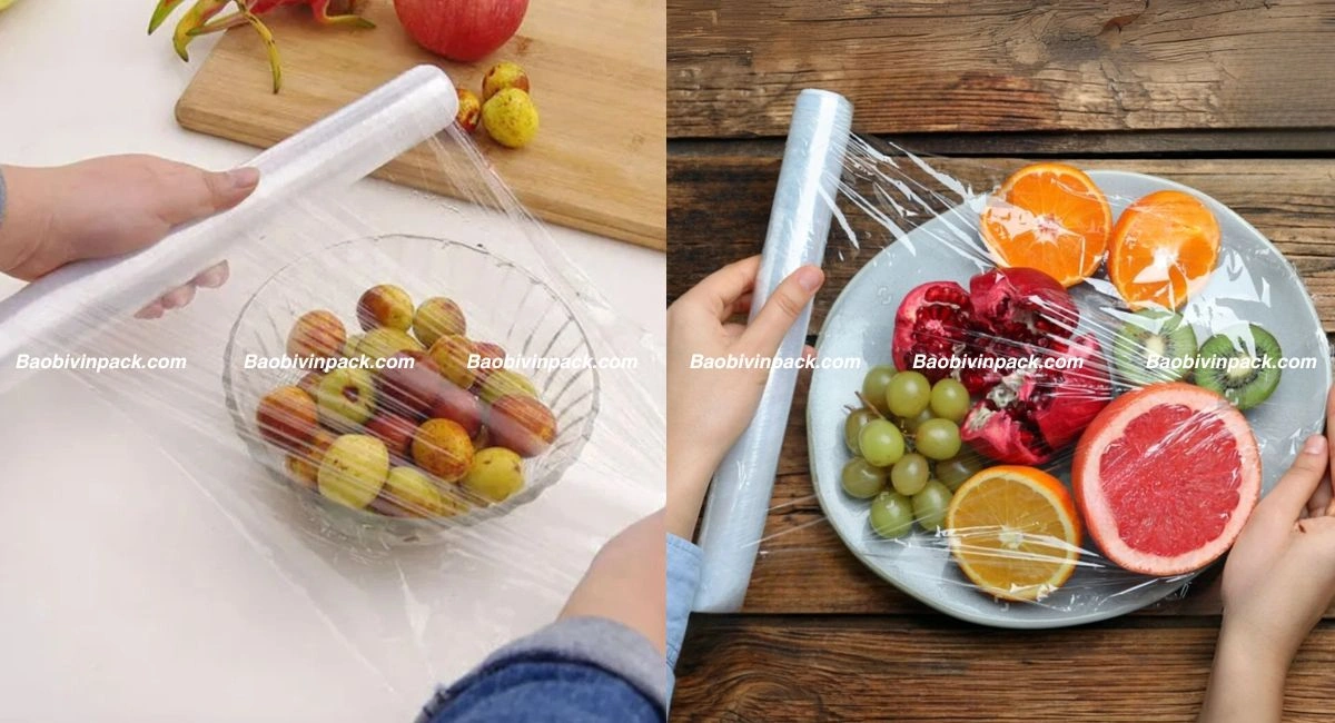 Ứng dụng cuộn PE bọc thực phẩm