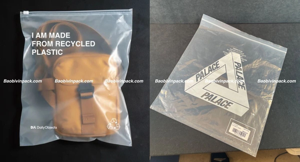 Ứng dụng túi tái chế túi zipper tái chế