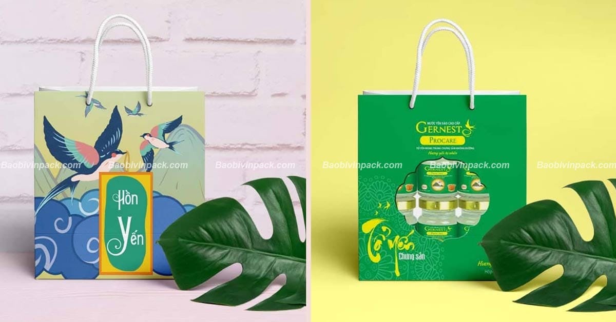 Túi giấy đựng yến sào Vinpack
