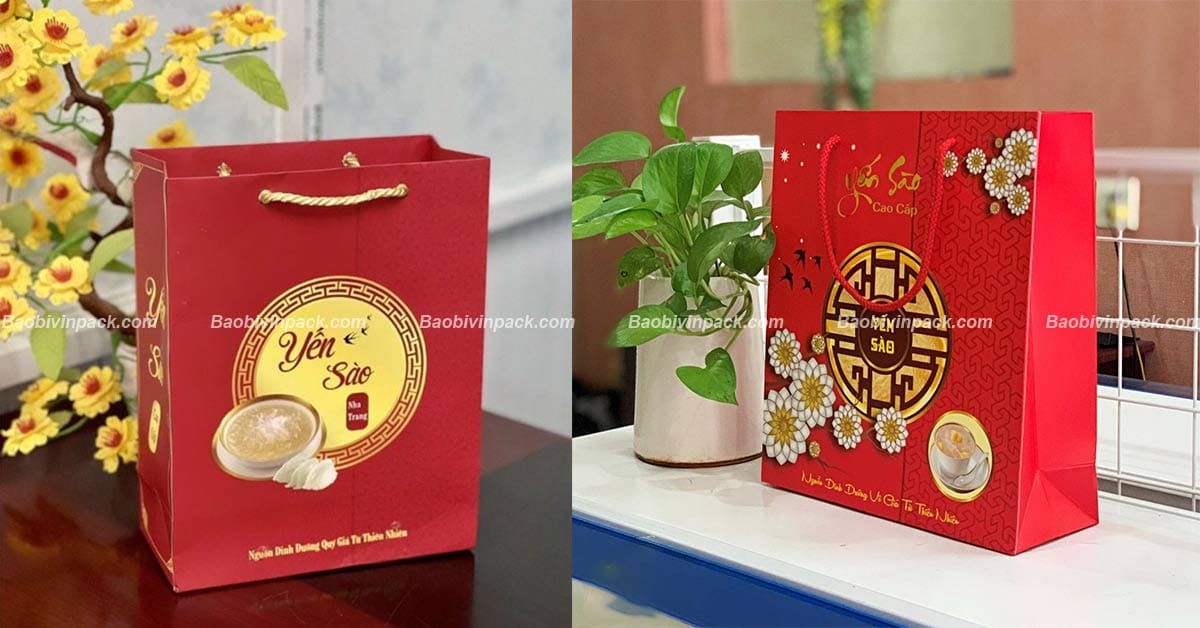 Túi giấy đựng yến sào Vinpack