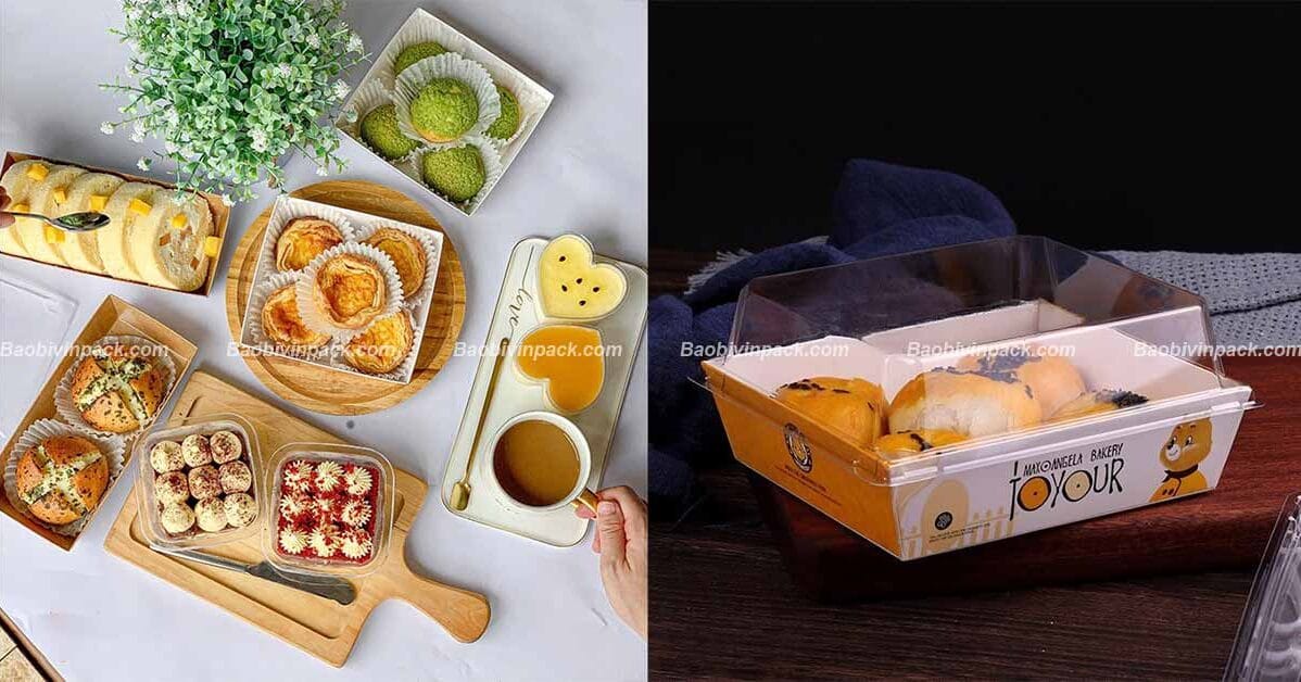 Khay giấy đựng bánh Vinpack