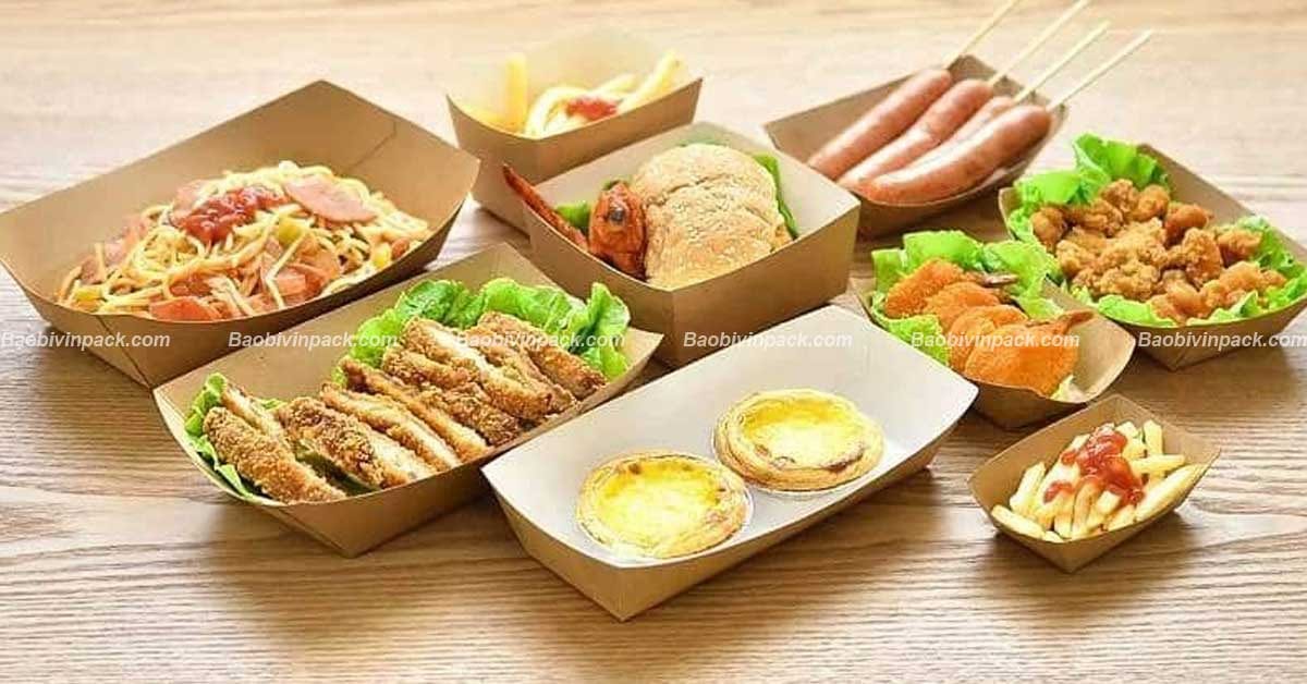 Khay giấy đựng thực phẩm - 4