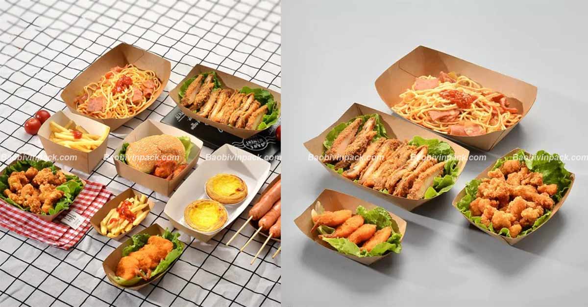 Khay giấy đựng thực phẩm Vinpack
