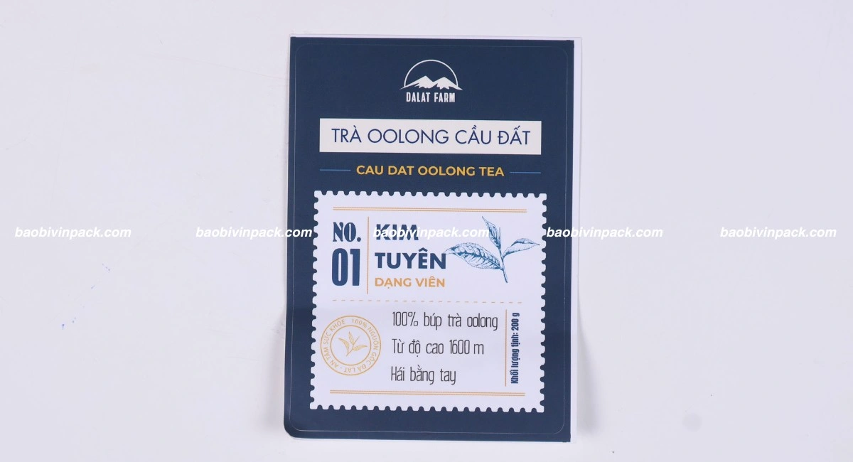 Mẫu tem giấy thiết kế ấn tượng