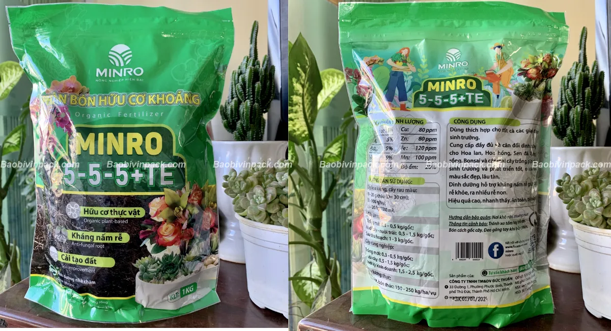 Mẫu thiết kế bao bì phân bón hữu cơ