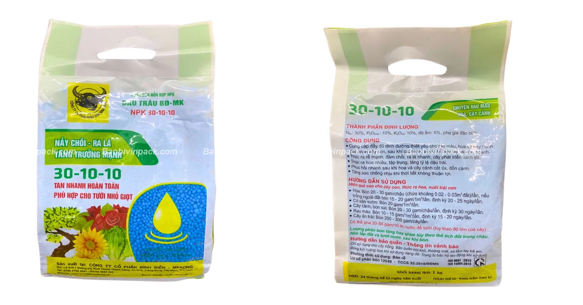 Thông tin in ấn bao bì phân bón