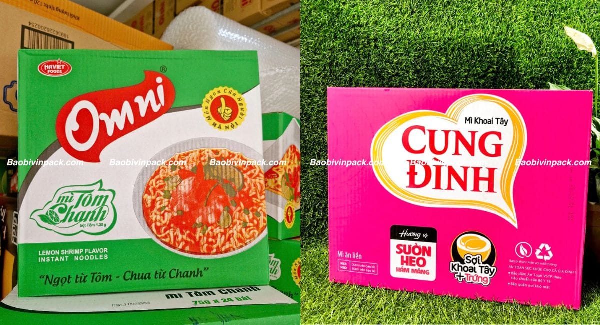 In thùng carton đựng thực phẩm