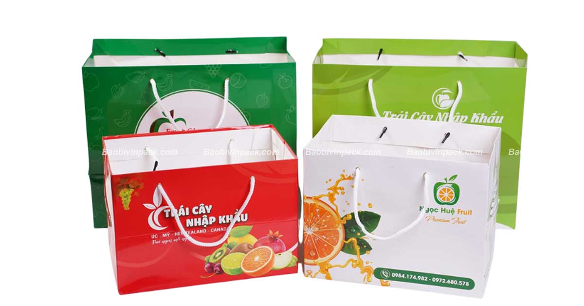 Túi giấy đựng hoa quả Vinpack