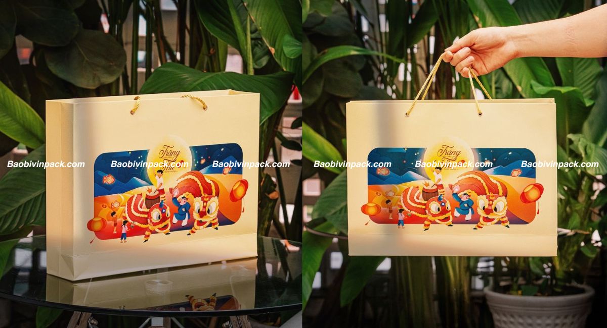 Mẫu thiết kế túi giấy đựng bánh trung thu