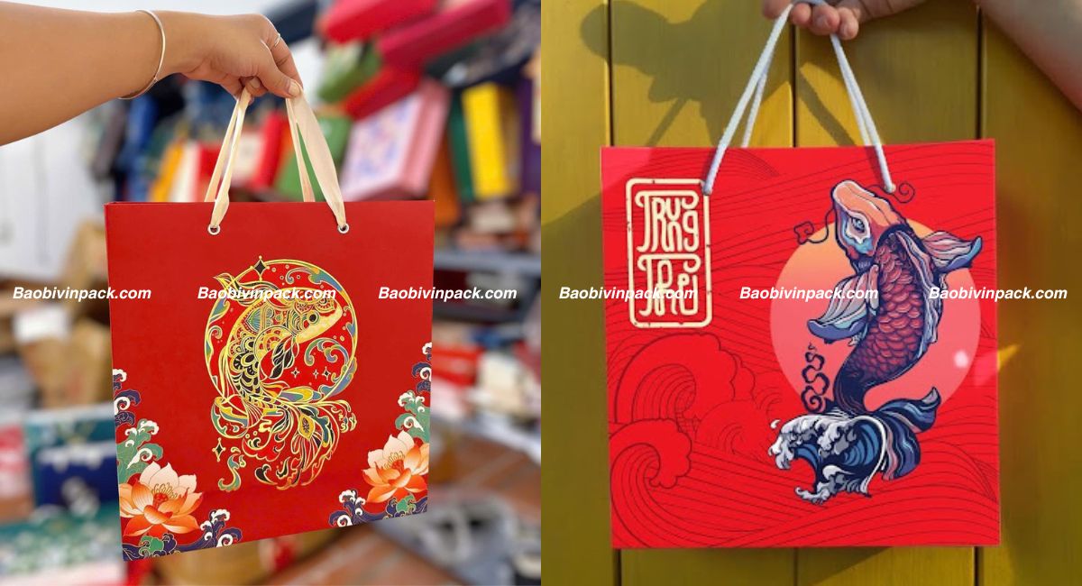Mẫu thiết kế túi giấy đựng bánh trung thu