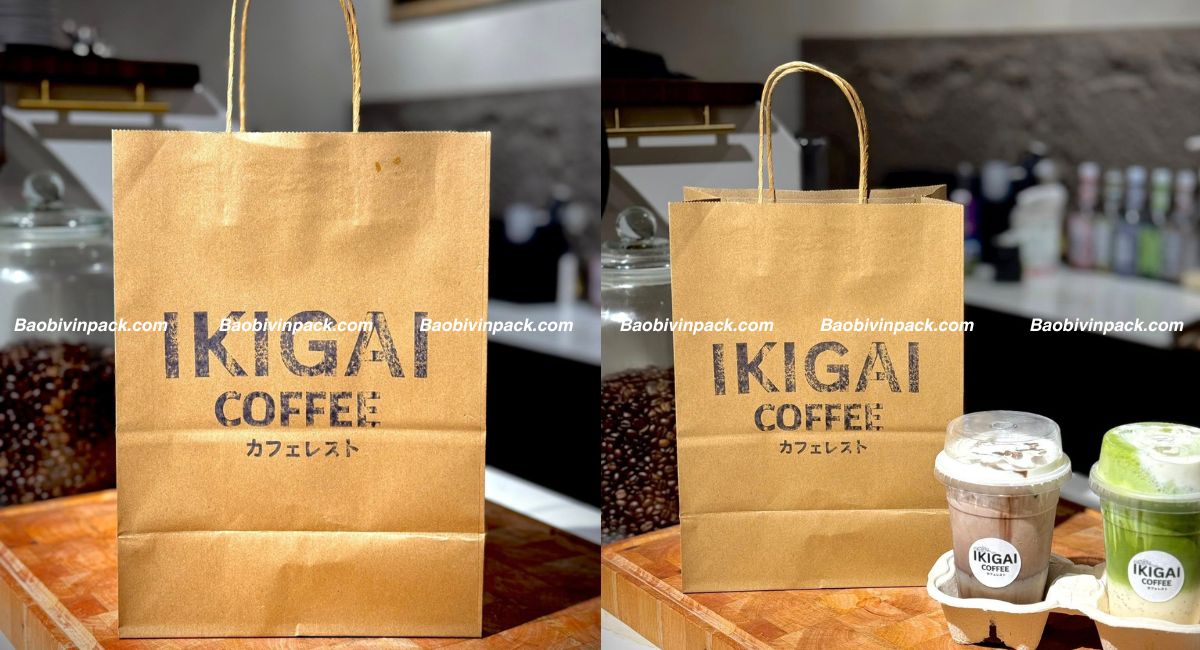 Túi giấy kraft đựng ly