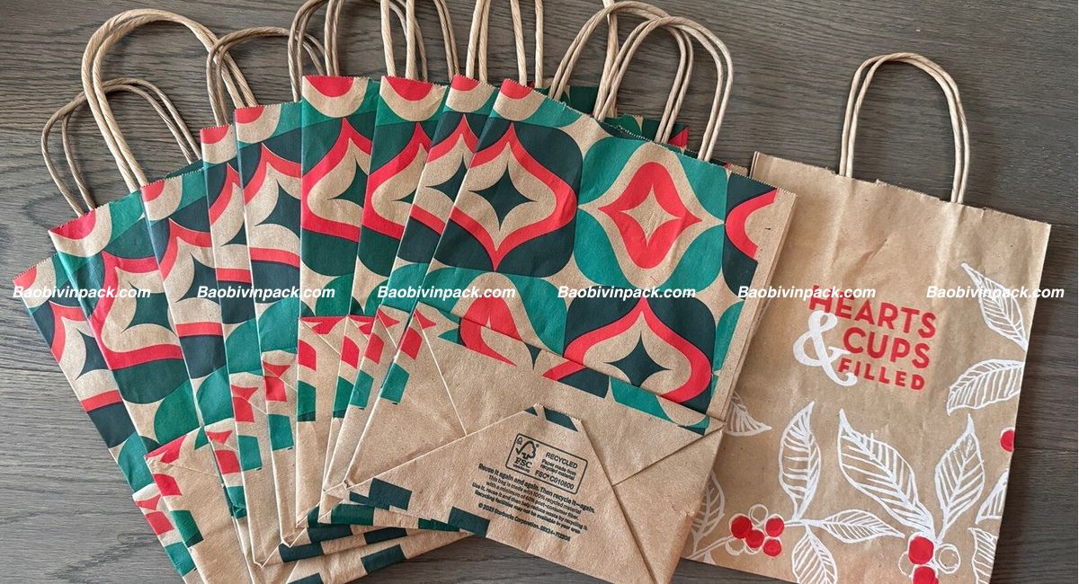 In túi giấy đựng ly