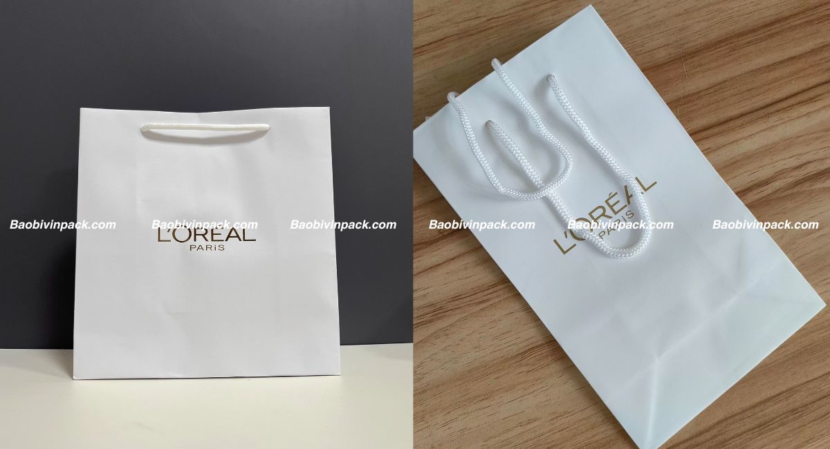 Mẫu túi giấy đựng mỹ phẩm