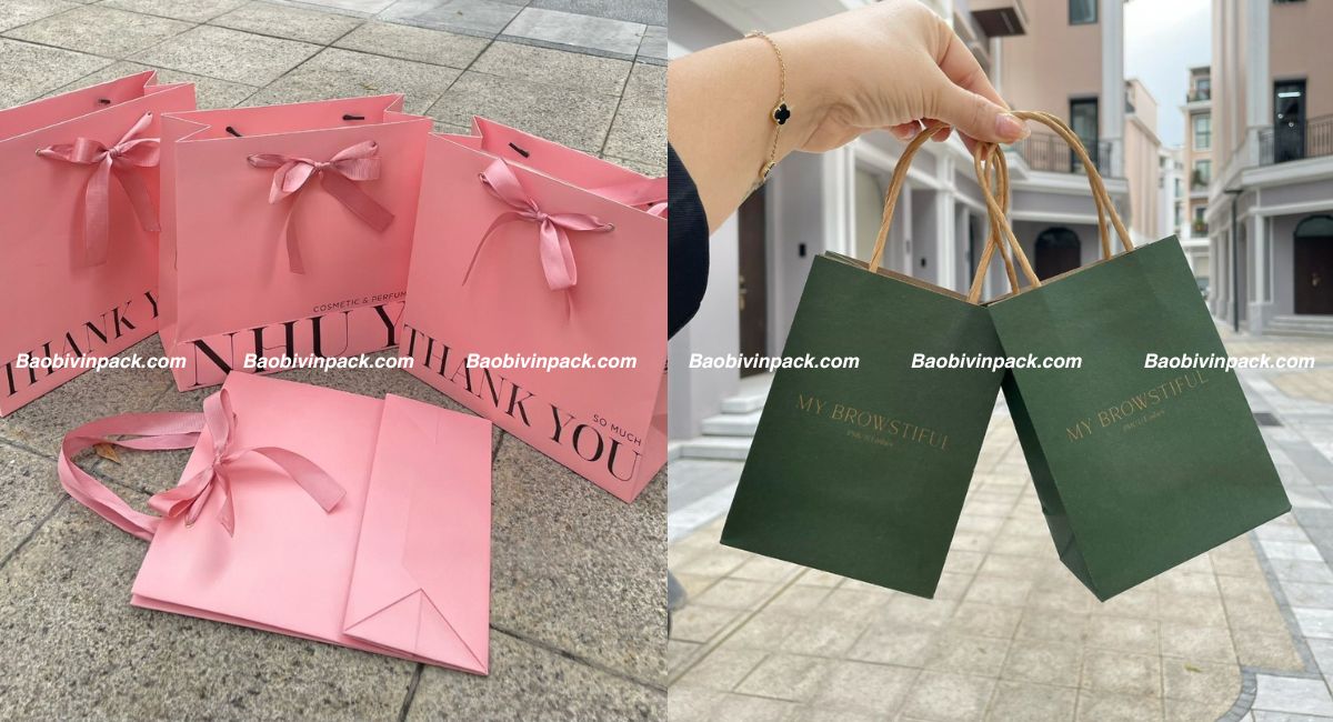Mẫu túi giấy đựng mỹ phẩm