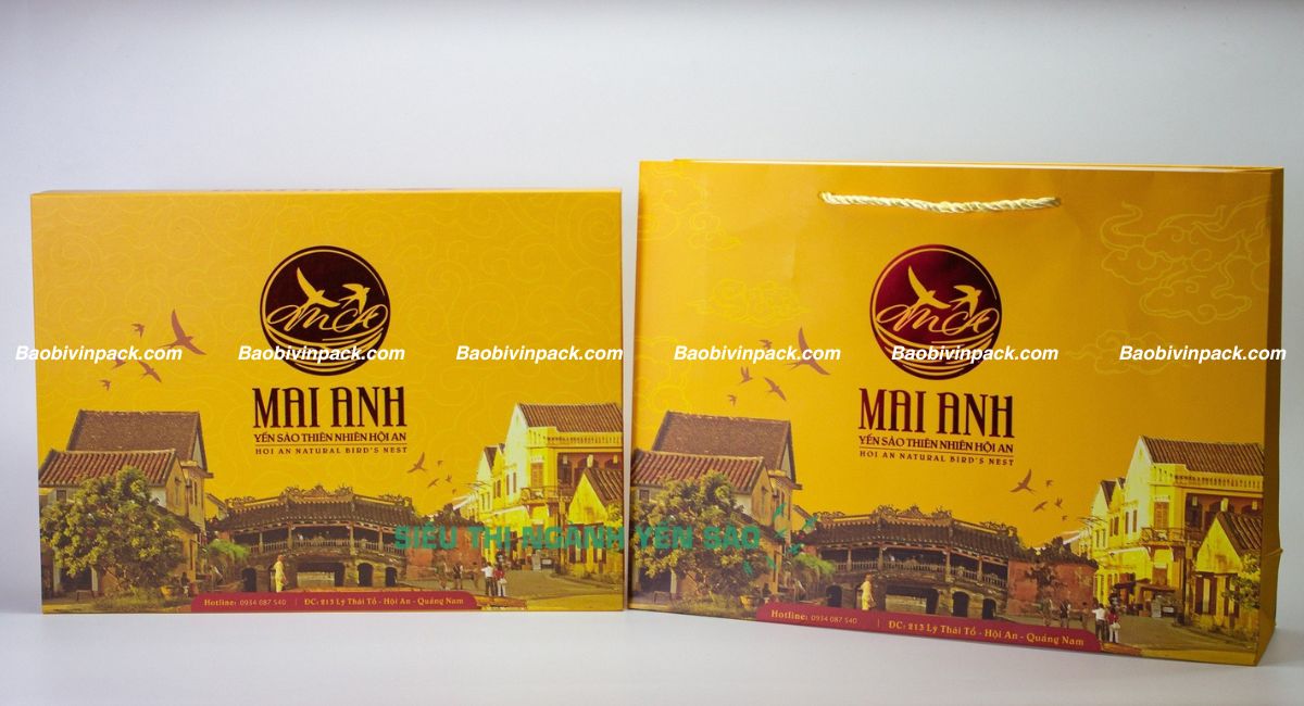 Mẫu túi giấy đựng yến sào