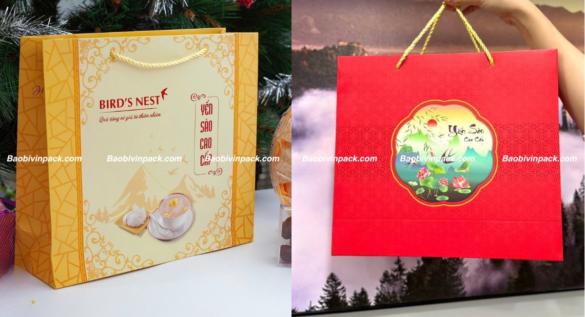 Mẫu túi giấy đựng yến sào