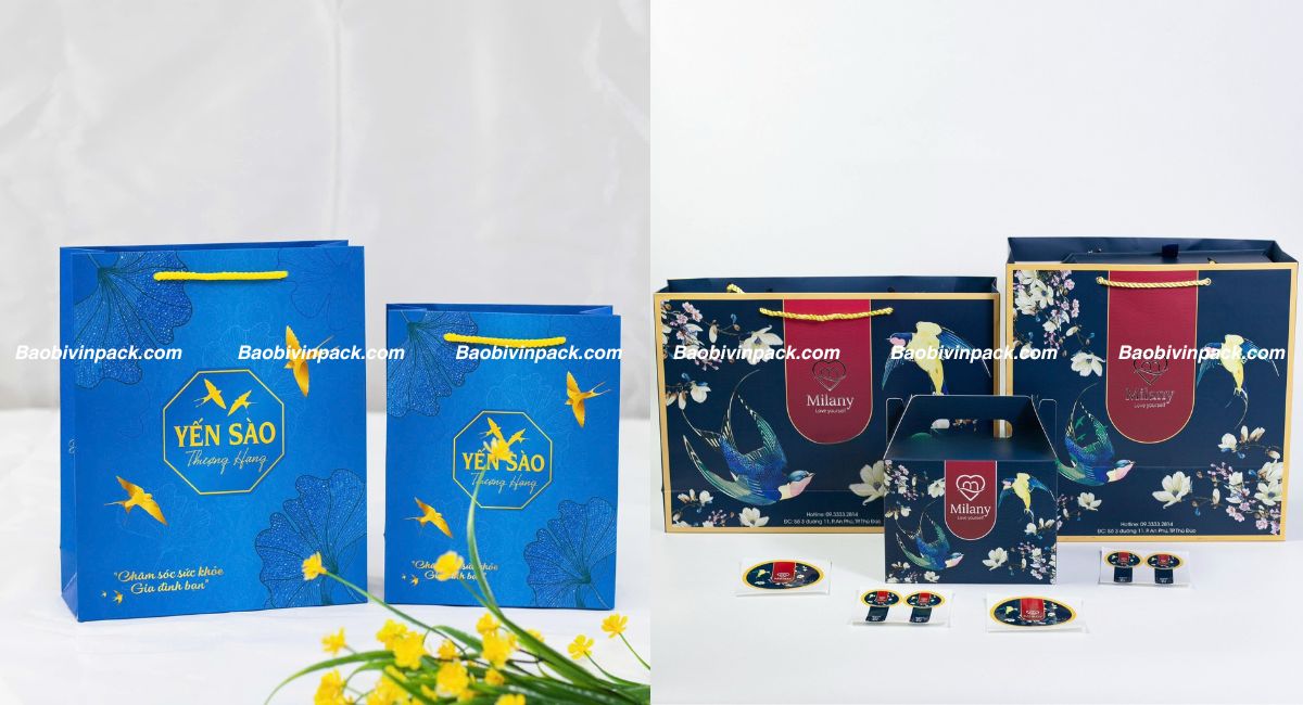 Mẫu túi giấy đựng yến sào