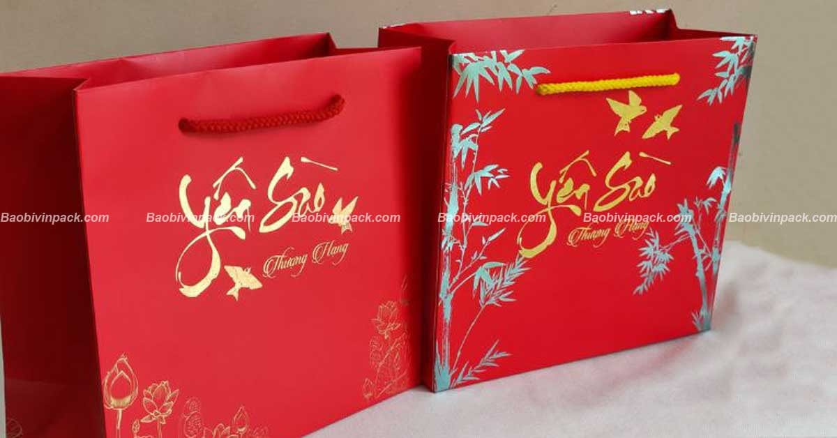 Túi giấy đựng yến sào Vinpack