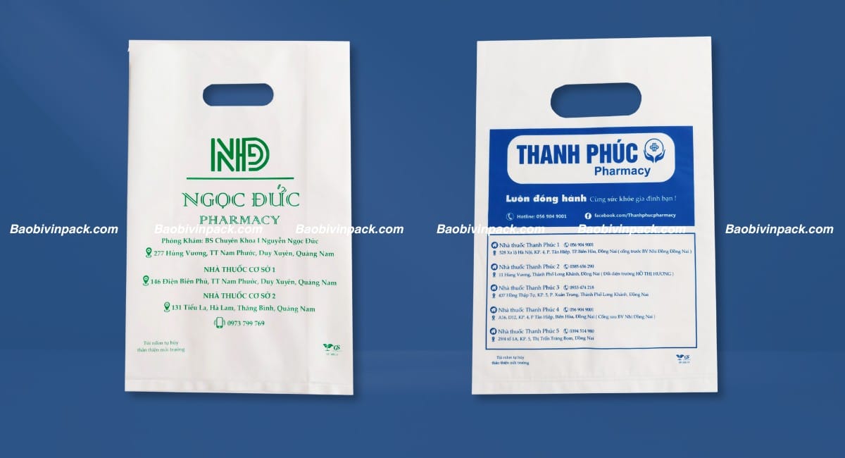 Túi hột xoài tự hủy nhà thuốc