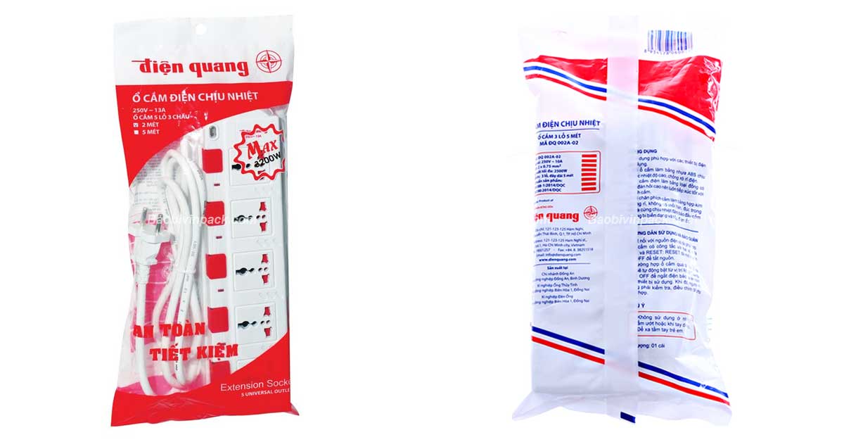 Bao bì đựng ổ cắm điện - 1