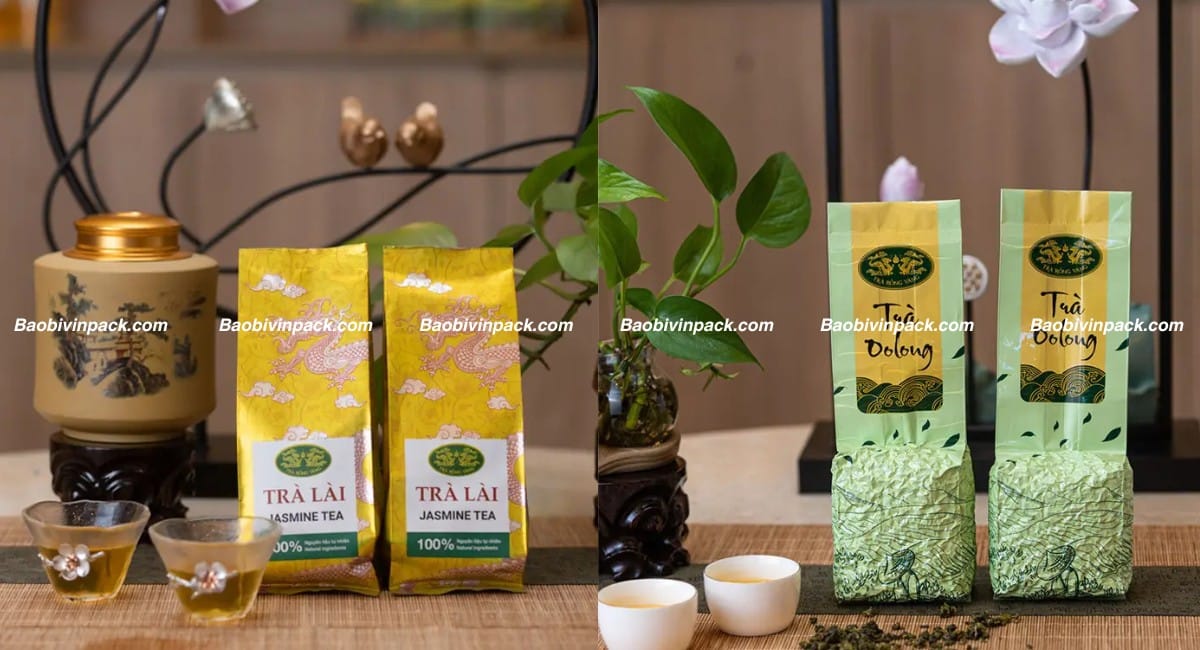 Mẫu thiết kế bao bì trà, túi đựng chè