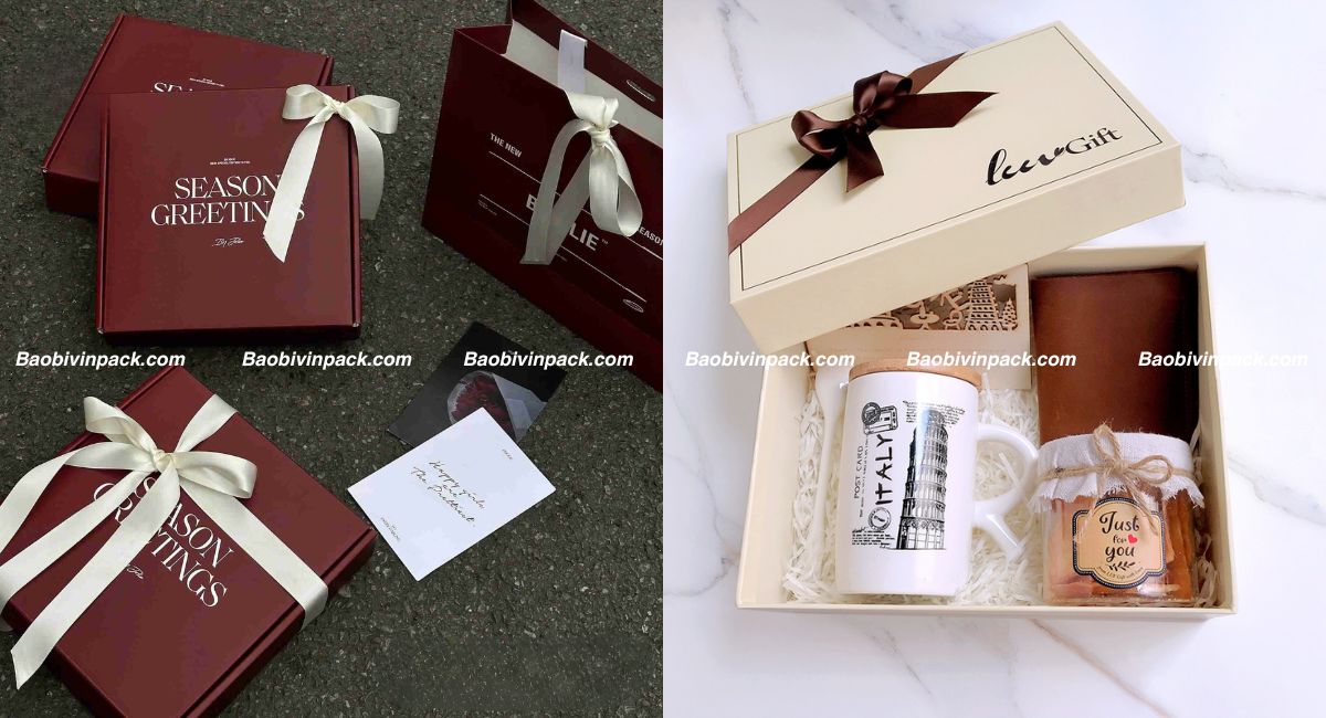In hộp giấy đựng quà tặng