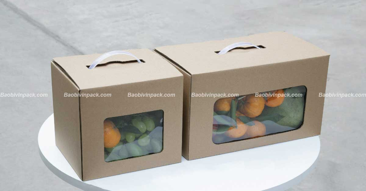 Hộp giấy đựng trái cây - 1