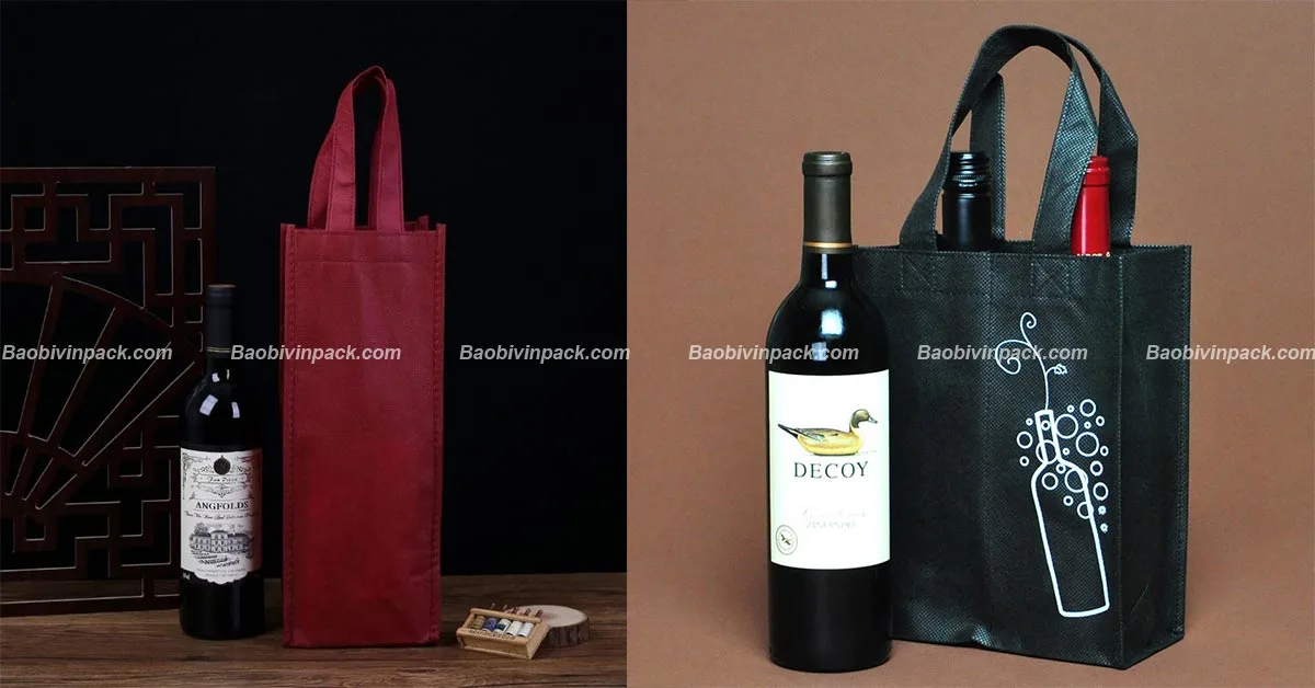 Mẫu túi vải đựng rượu vang