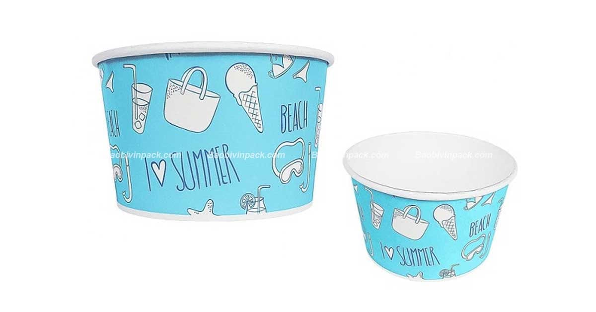 Ly giấy đựng kem - 2