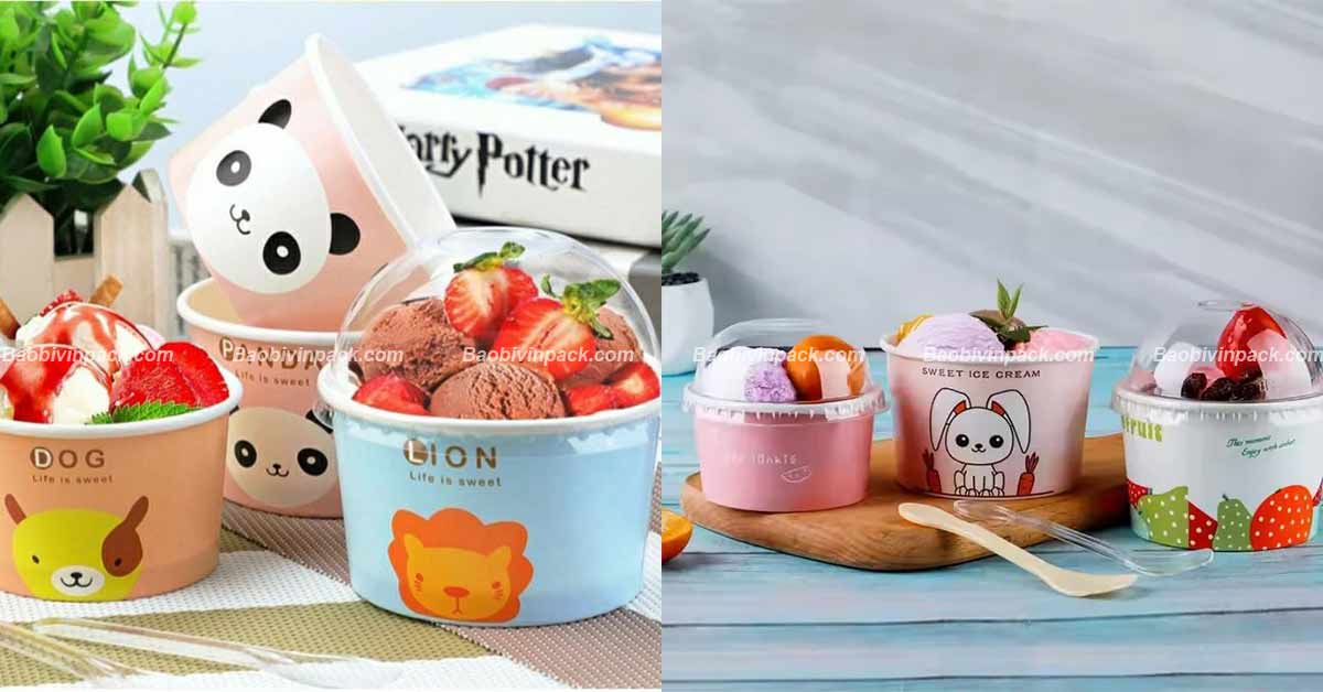Ly giấy đựng kem Vinpack