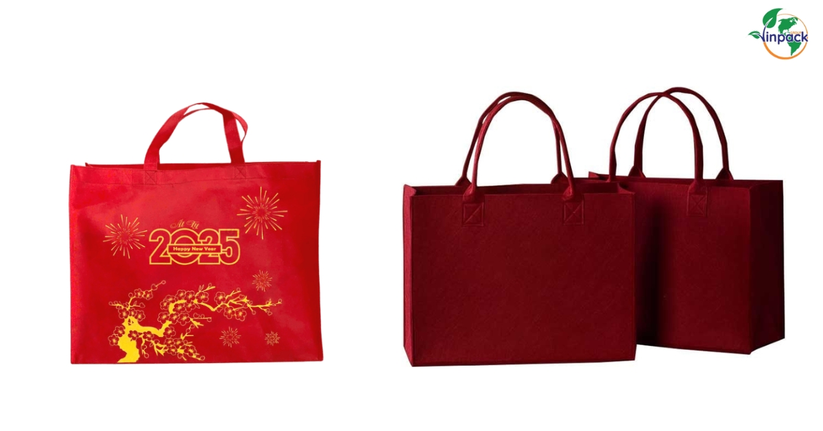 Mẫu túi vải đựng quà Tết