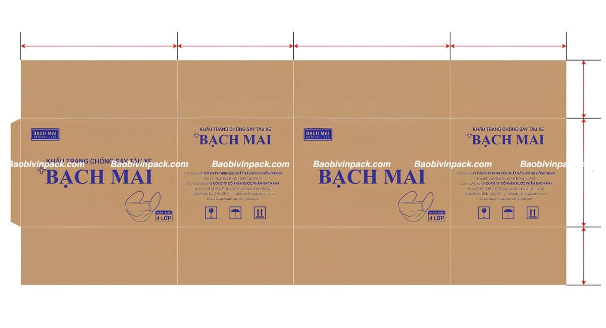 Thiết kế thùng carton đựng dược phẩm y tế