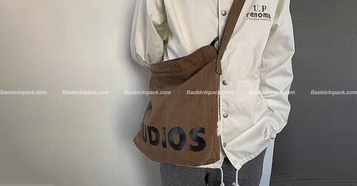túi đeo chéo nam vải canvas - 1