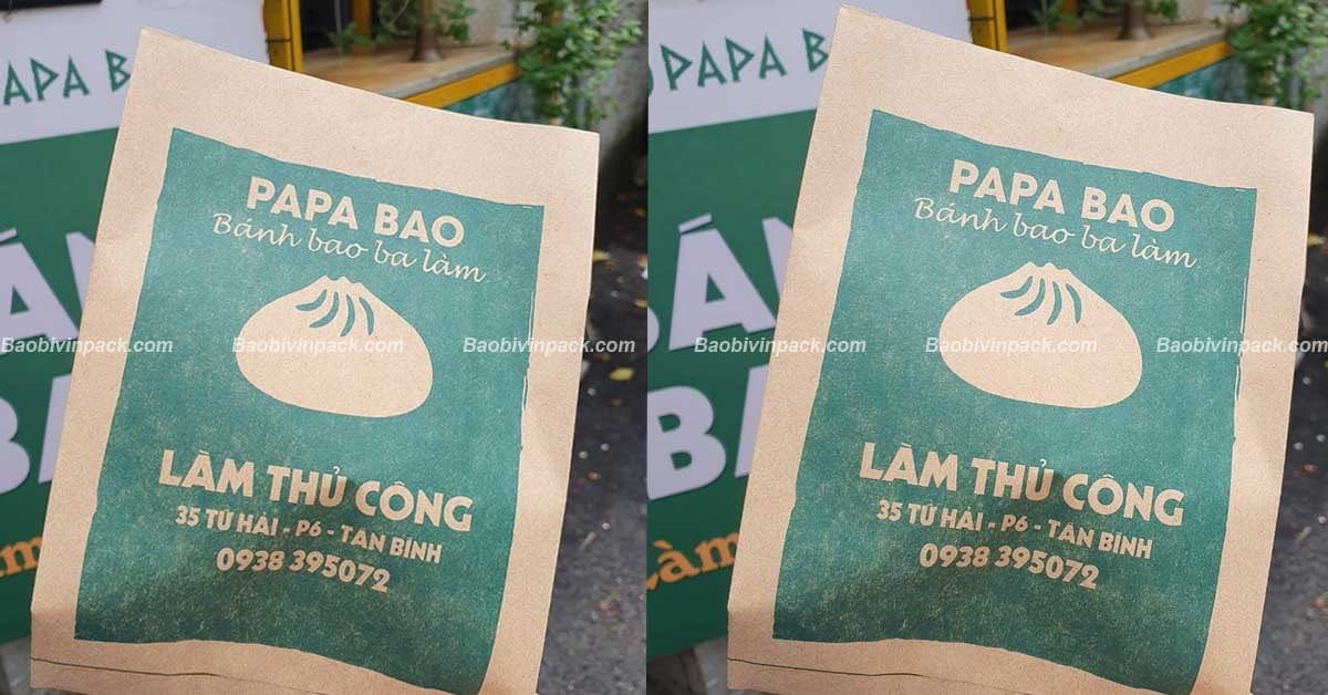 Túi giấy đựng bánh bao Vinpack