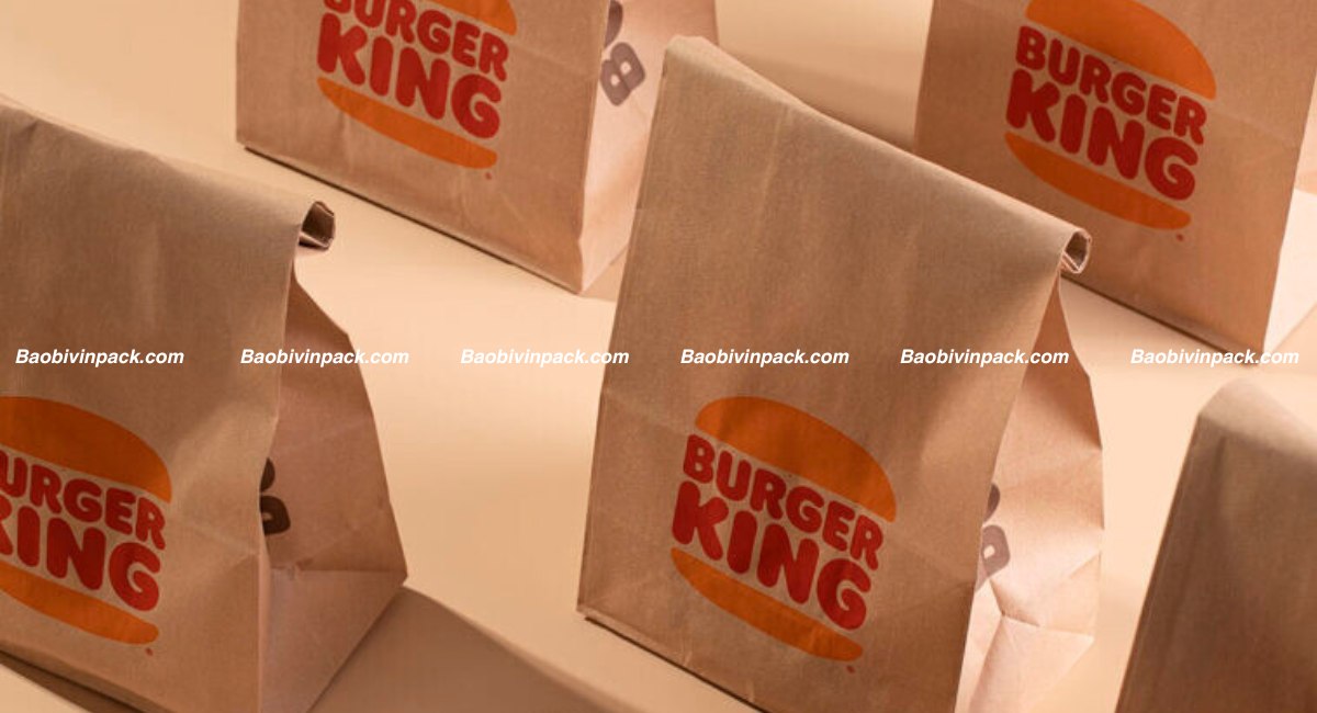 In túi giấy đựng bánh hambergur