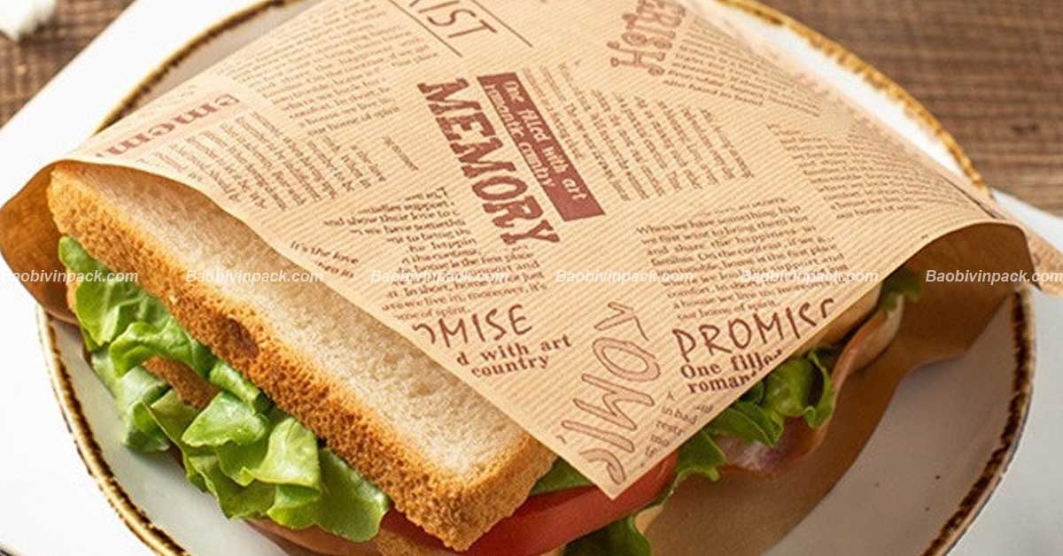 Túi giấy đựng bánh mì tam giác - 2