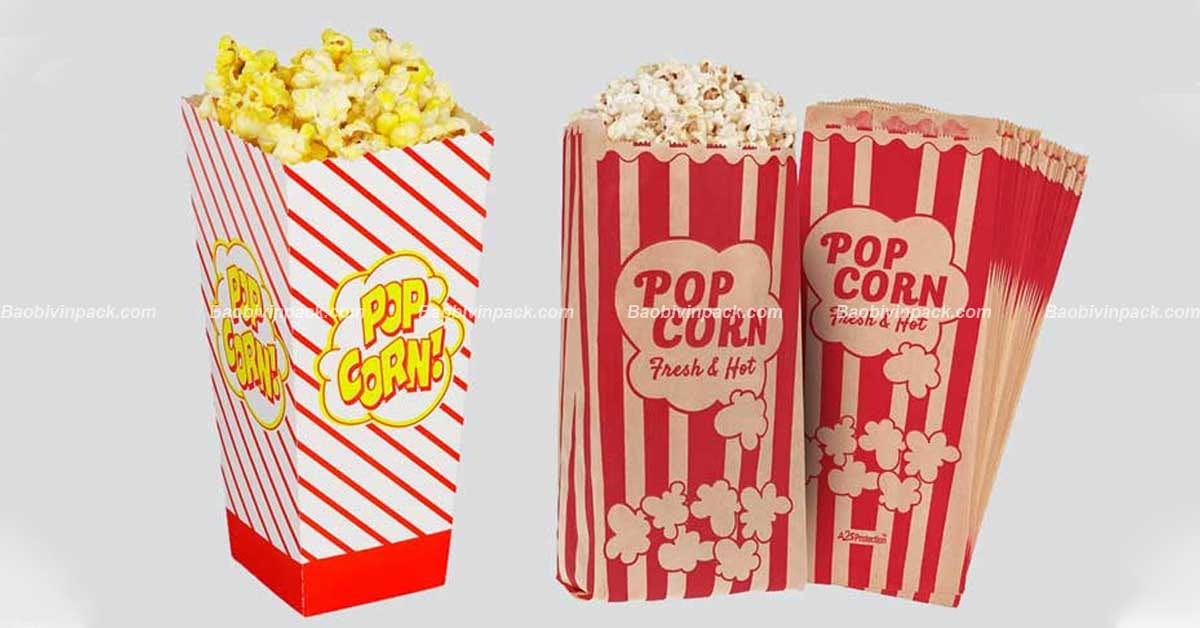 túi giấy đựng bỏng ngô - 1