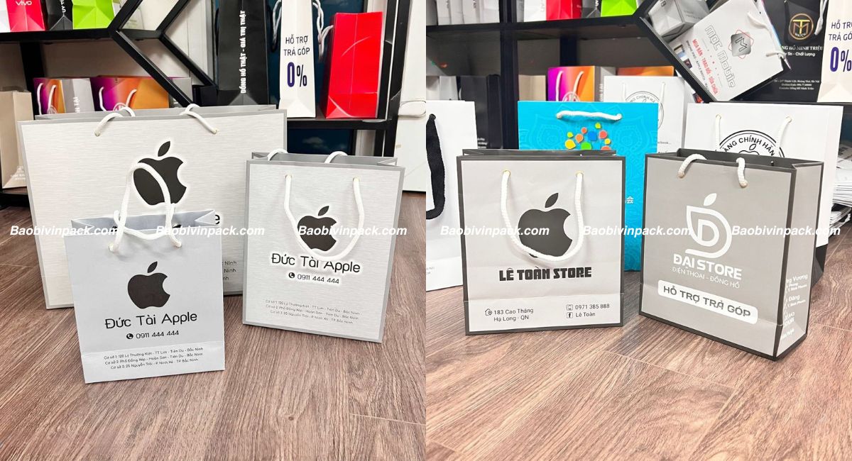 Mẫu túi giấy đựng điện thoại
