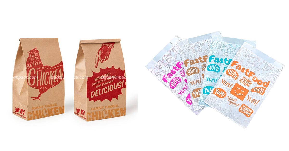 Túi giấy đựng gà rán Vinpack