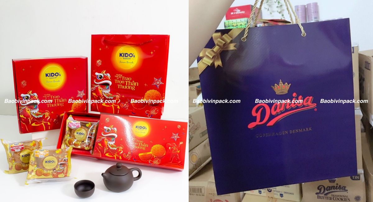 Túi giấy đựng hộp bánh