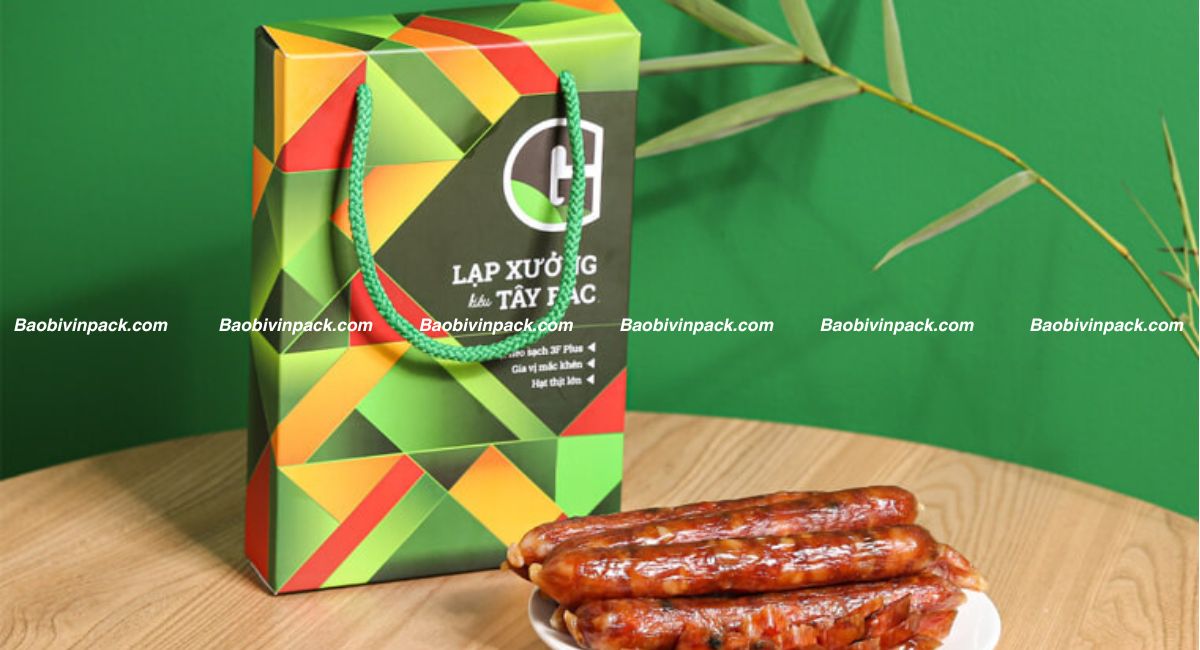 Túi giấy đựng lạp xưởng