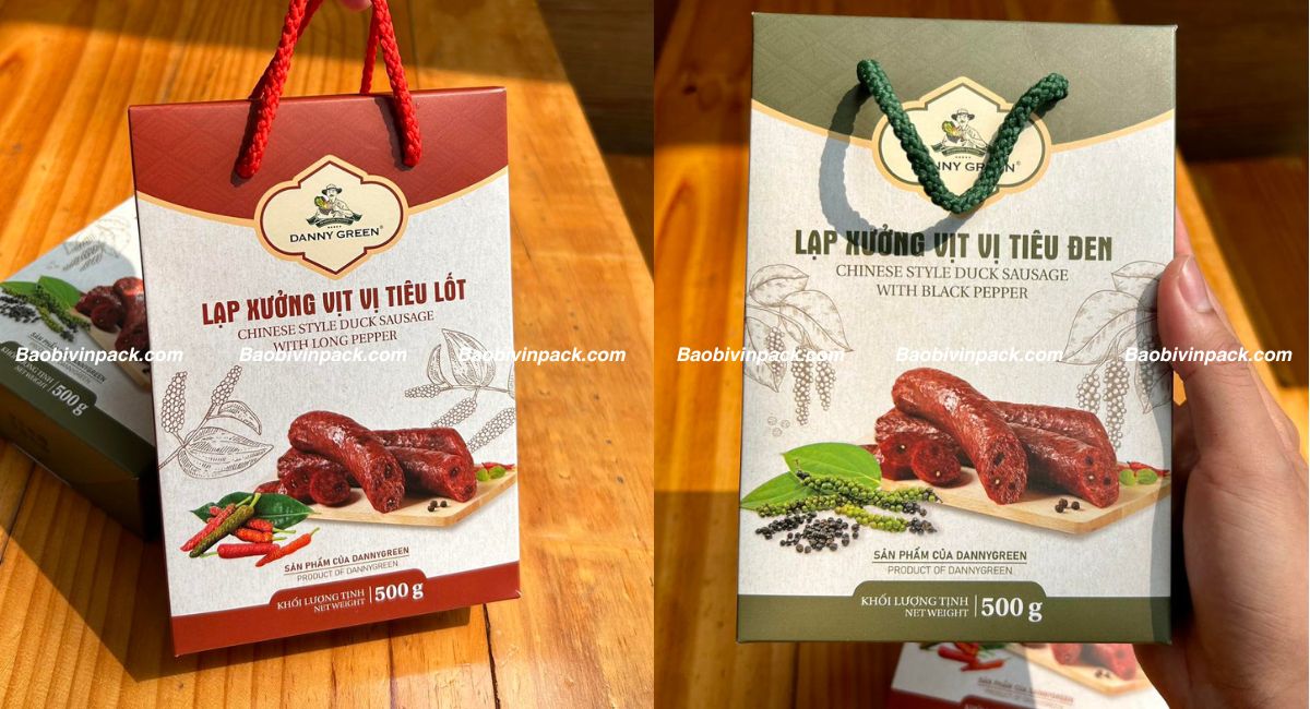 Túi giấy đựng lạp xưởng