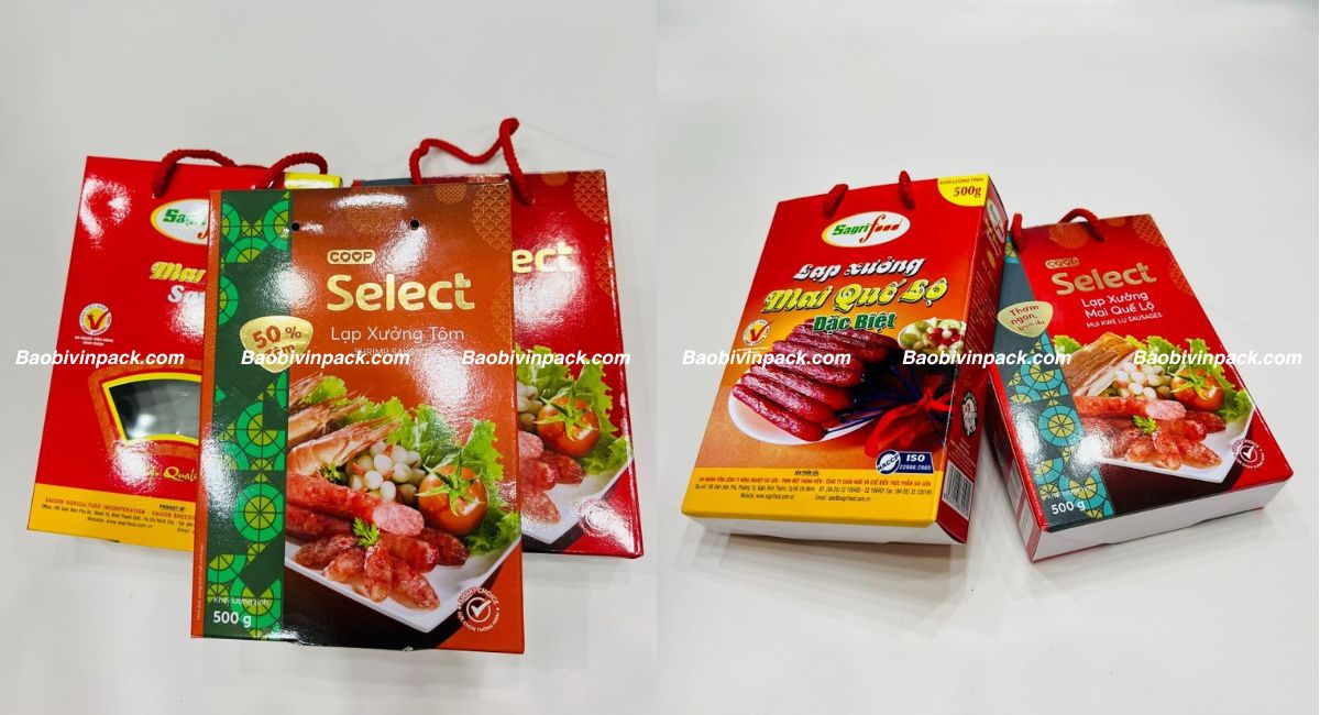 Túi giấy đựng lạp xưởng