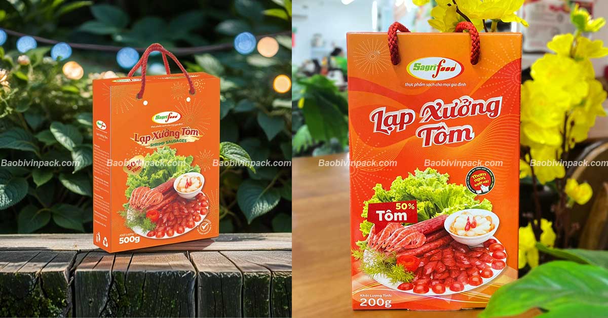 Túi giấy đựng lạp xưởng Vinpack