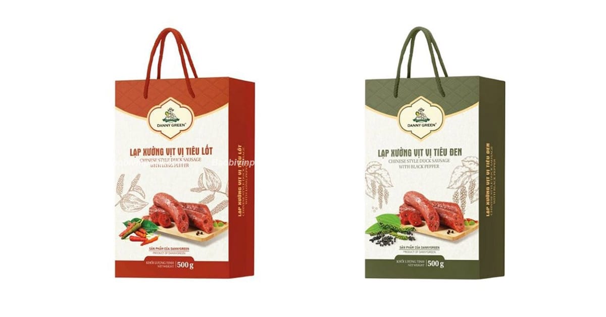 Túi giấy đựng lạp xưởng Vinpack