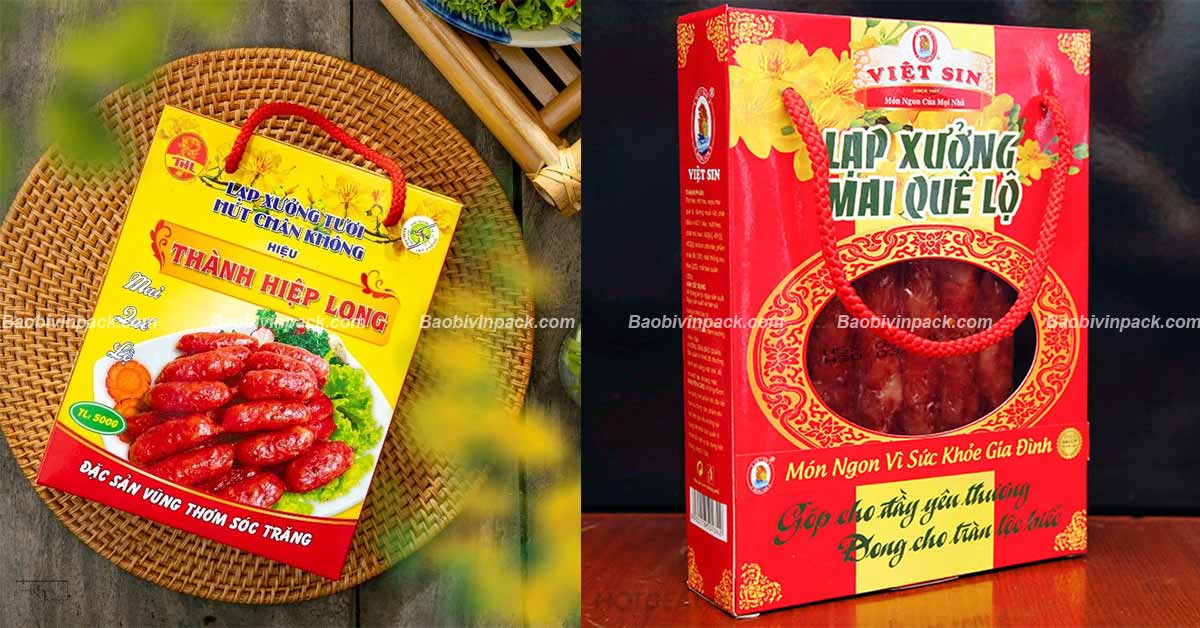 Túi giấy đựng lạp xưởng Vinpack