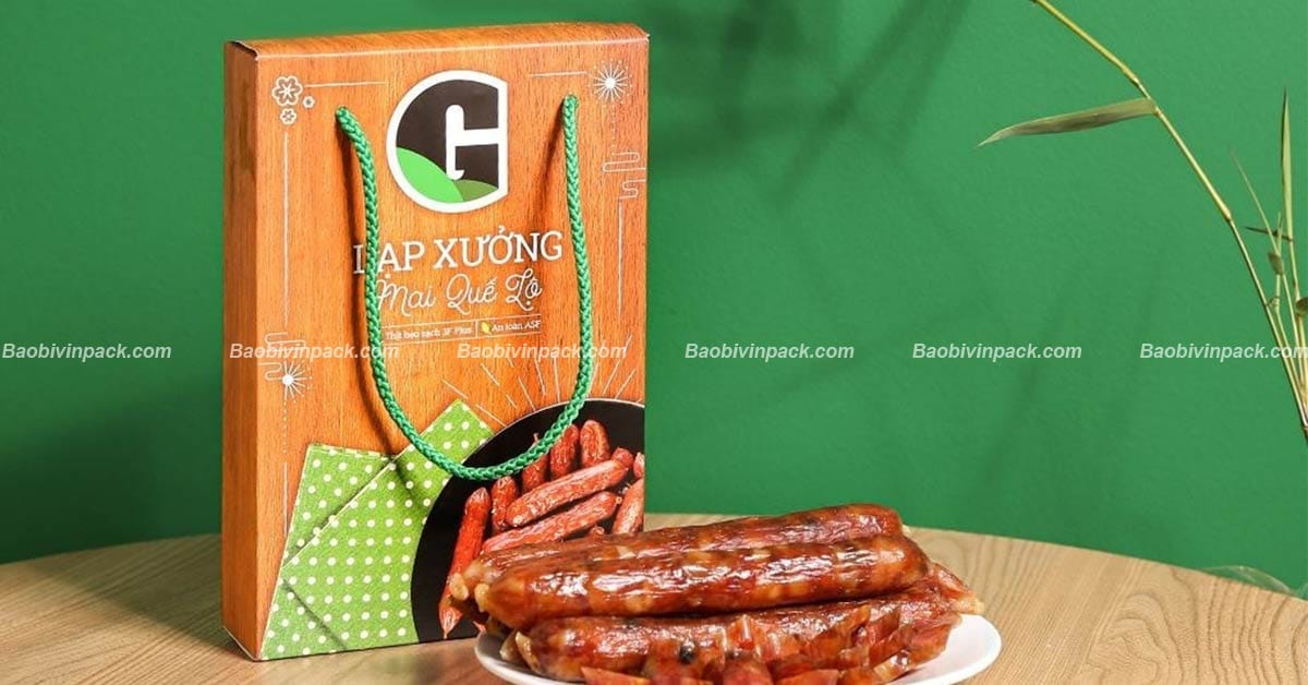 Túi giấy đựng lạp xưởng Vinpack