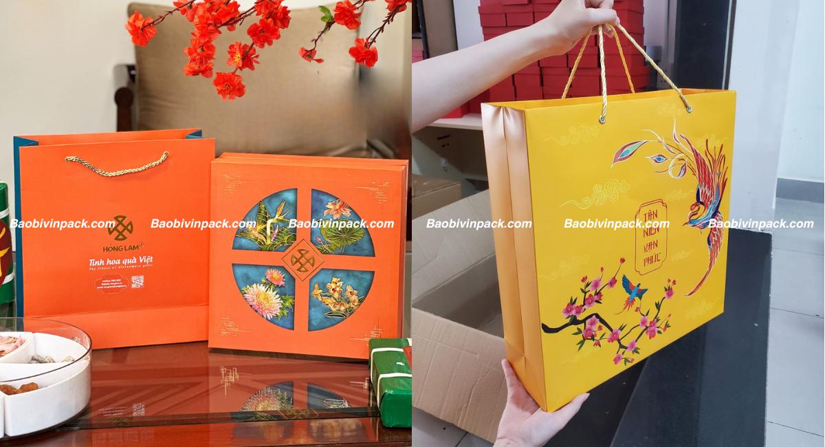 Kích thước túi giấy đựng mứt